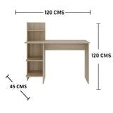 Escritorio King Cafe 120 cm con Biblioteca - Escritorios y Archivadores | Bylmo