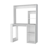 Escritorio Maine Blanco 99x148cm sin Cajones y con Organizador de Libros - Escritorios | Bylmo