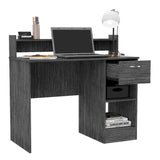 Escritorio Manaos Ceniza 102 cm con Un Cajón y Entrepaños - Escritorios | Bylmo