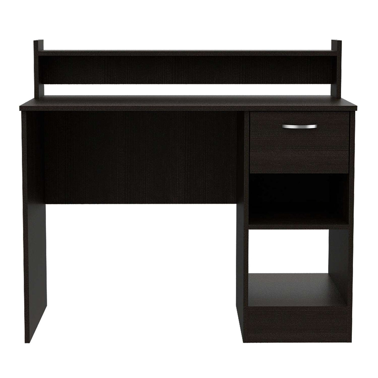 Escritorio Manaos Wengue 102 cm con Un Cajón y Entrepaños - Escritorios | Bylmo