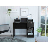 Escritorio Manaos Wengue 102 cm con Un Cajón y Entrepaños - Escritorios | Bylmo