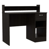 Escritorio Manaos Wengue 102 cm con Un Cajón y Entrepaños - Escritorios | Bylmo