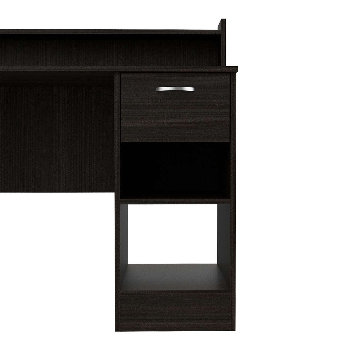 Escritorio Manaos Wengue 102 cm con Un Cajón y Entrepaños - Escritorios | Bylmo