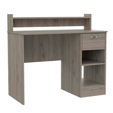 Escritorio Manaos Wengue 93 cm con Un Cajon y Entrepaños - Escritorios | Bylmo