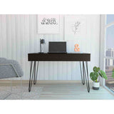 Escritorio Mumbai Wengue 120 cm con Dos Cajones y Patas Metálicas - Escritorios | Bylmo