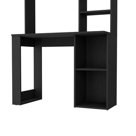 Escritorio Wengue 99x148cm sin Cajones y con Organizador de Libros - Escritorios | Bylmo