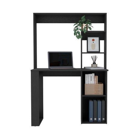 Escritorio Wengue 99x148cm sin Cajones y con Organizador de Libros - Escritorios | Bylmo