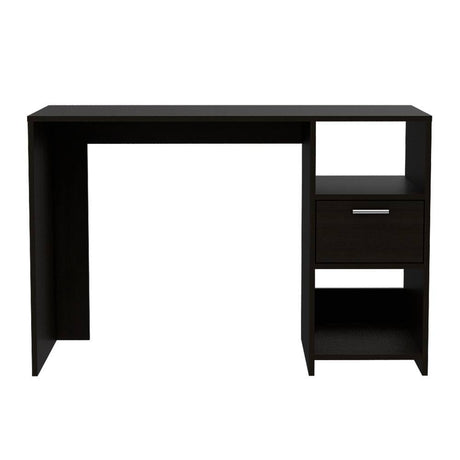 Escritorio Office 12 Wengue 110 cm con Cajón y Entrepaños - Escritorios y Archivadores | Bylmo