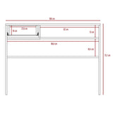 Escritorio Office Nogal 100 cm con Cajón y Entrepaño - Escritorios y Archivadores | Bylmo