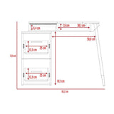 Escritorio Office Conect 90 Wengue 93 cm con Puertas y Cajones - Escritorios y Archivadores | Bylmo