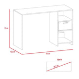 Escritorio Office Rovere 110 cm con Cajón y Entrepaños - Escritorios y Archivadores | Bylmo