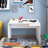 Escritorio Slim Blanco 113 cm con Cajón - Escritorios y Archivadores | Bylmo