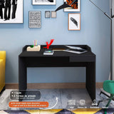 Escritorio Slim Negro 113x82cm Con Un Cajón - Escritorios y Archivadores | Bylmo