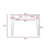 Escritorio Stamford Cafe Expreso 120 cm - Escritorios y Archivadores | Bylmo