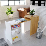 Escritorio Extensible Malbec Duna 148x77cm Con Un Cajón y con Organizador de Libros - Escritorios | Bylmo