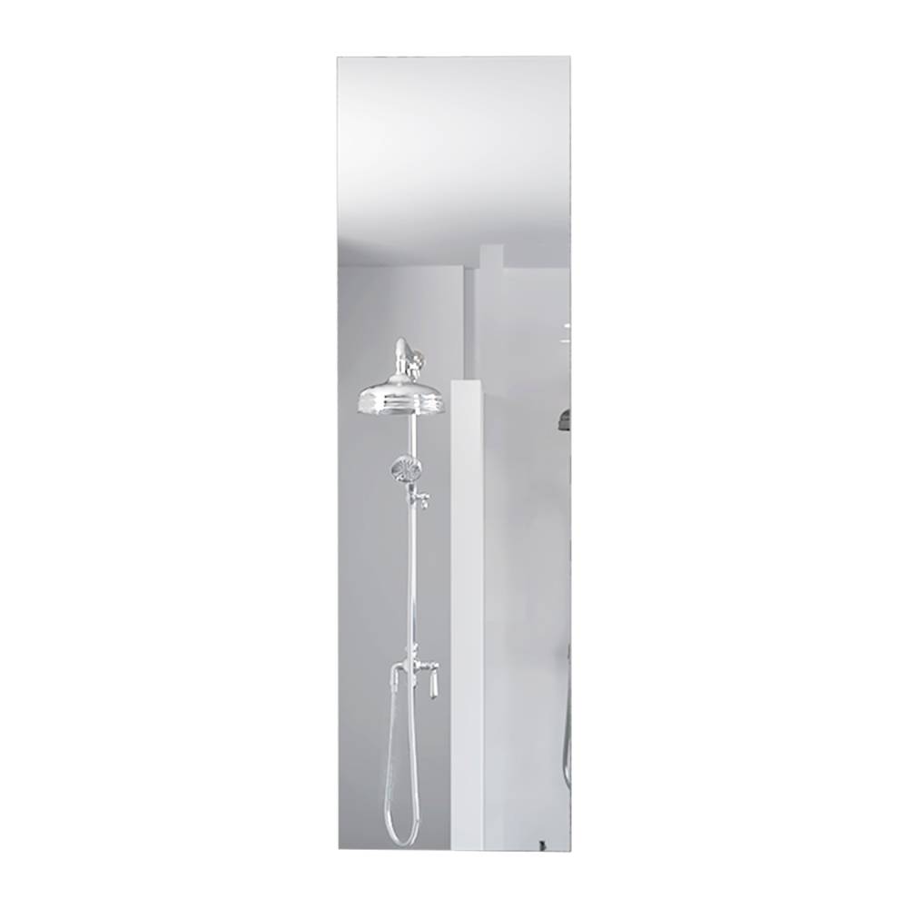 Espejo de Baño Amalfi Plateado 38x130cm Rectangular con Biselado - Espejos Decorativos | Bylmo