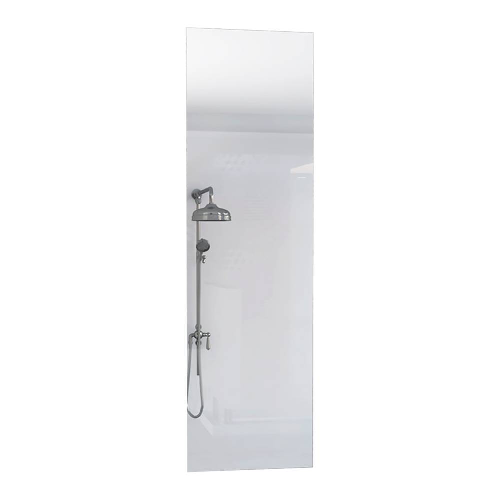 Espejo de Baño Amalfi Plateado 38x130cm Rectangular con Biselado - Espejos Decorativos | Bylmo