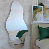 Espejo de Pared Aries Plateado 65x150cm Asimetrico sin Marco - Espejos Decorativos | Bylmo