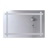 Espejo de Baño Broni Plateado 90x60cm Rectangular con Biselado - Espejos de Baño | Bylmo