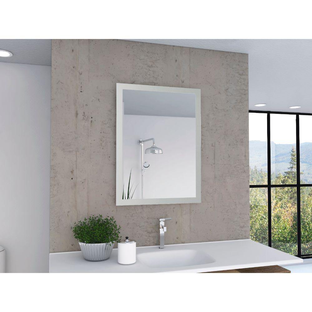 Espejo de Baño Catania Plateado 60x80cm Rectangular con Biselado - Espejos de Baño | Bylmo