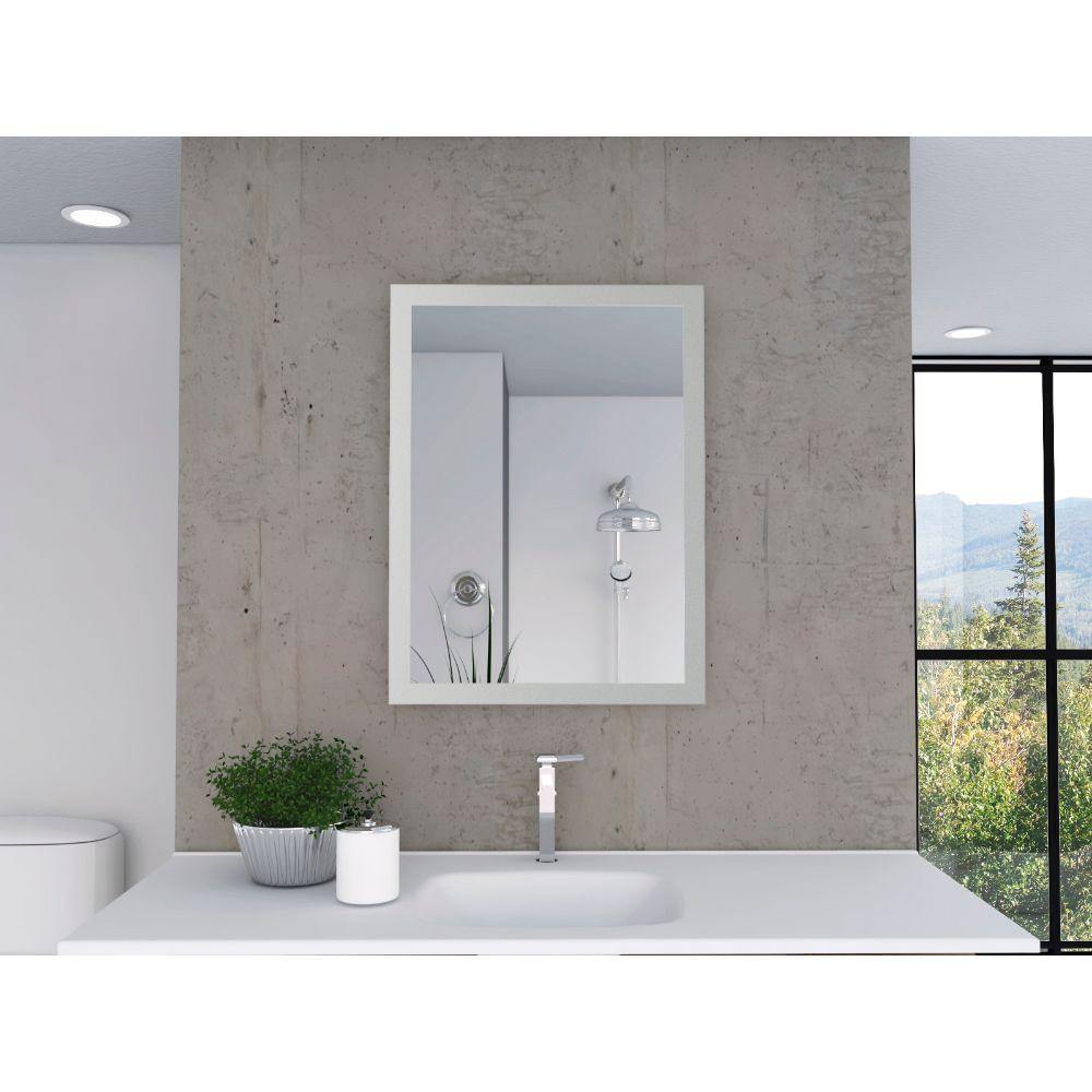 Espejo de Baño Catania Plateado 60x80cm Rectangular con Biselado - Espejos de Baño | Bylmo