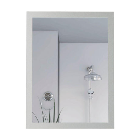 Espejo de Baño Catania Plateado 60x80cm Rectangular con Biselado - Espejos de Baño | Bylmo