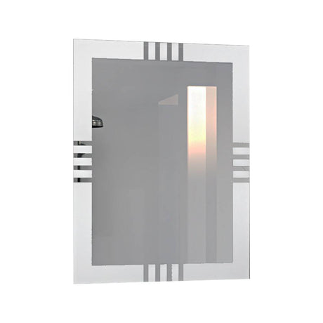 Espejo de Baño Dali Plateado 60x80cm Rectangular con Sandblasting - Espejos de Baño | Bylmo