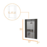 Espejo Madrid Rectangular 45 cm Flotado Plus - Espejos de Baño | Bylmo