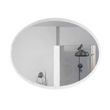 Espejo de Baño Horus Plateado 70x55cm Ovalado con Biselado - Espejos de Baño | Bylmo