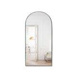 Espejo de Pared Ibiza Dorado 40x80cm Arco Superior con Marco Metalico - Espejos Decorativos | Bylmo