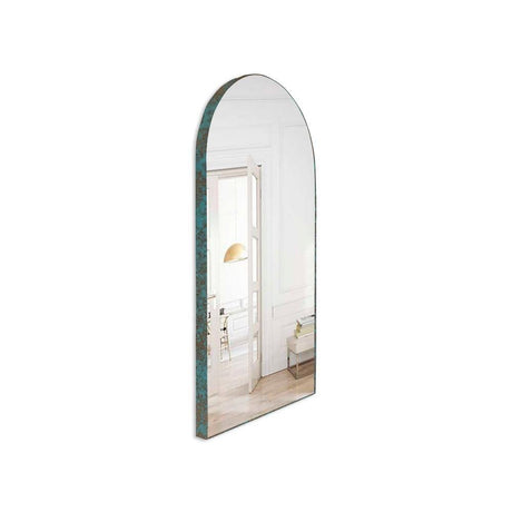 Espejo de Pared Ibiza Dorado 40x80cm Arco Superior con Marco Metalico - Espejos Decorativos | Bylmo