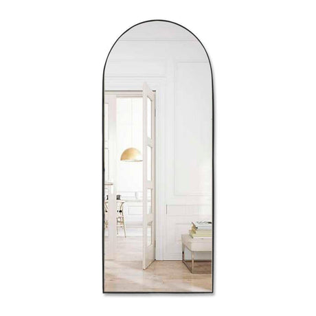 Espejo de Pared Ibiza Negro 50x100cm Arco Superior con Marco Metalico - Espejos Decorativos | Bylmo