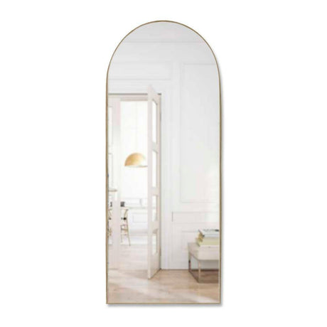 Espejo de Pared Ibiza Dorado 60x120cm Arco Superior con Marco Metalico - Espejos Decorativos | Bylmo