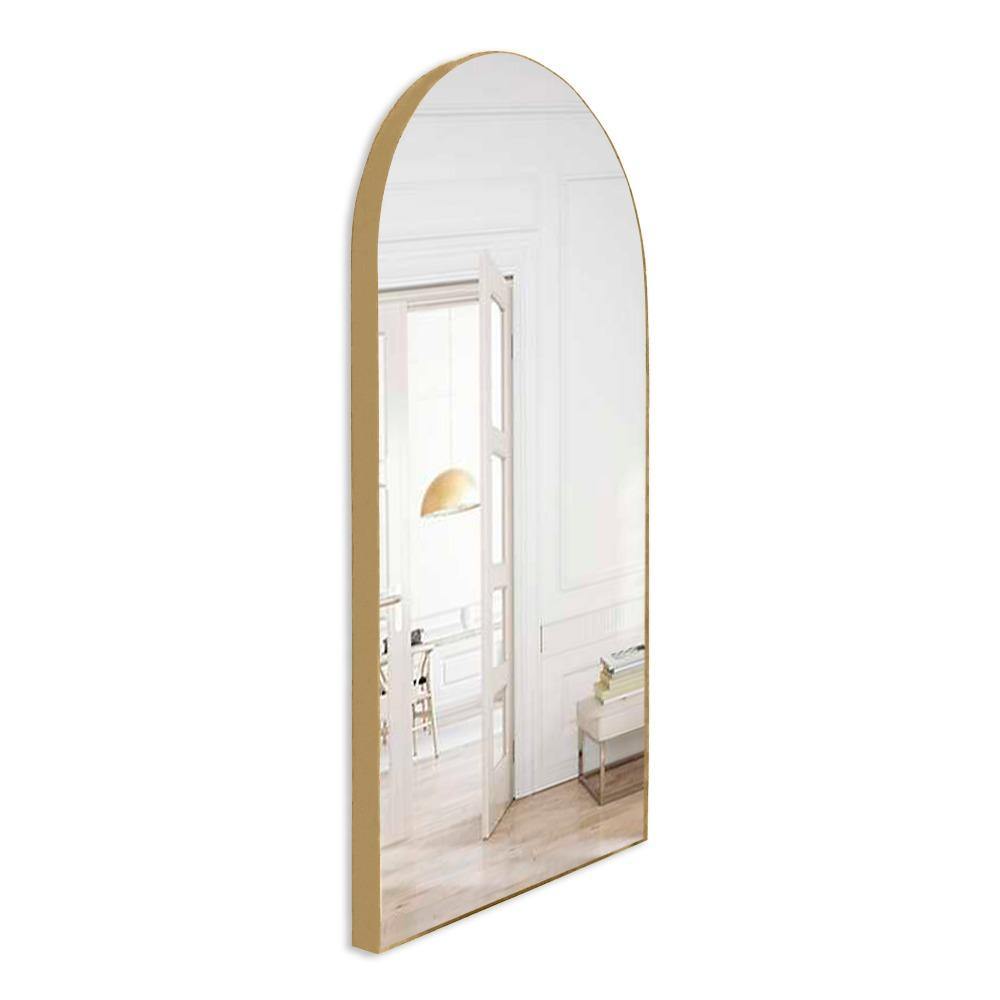 Espejo de Pared Ibiza Dorado 60x120cm Arco Superior con Marco Metalico - Espejos Decorativos | Bylmo