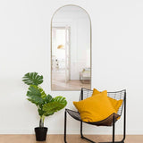 Espejo de Pared Ibiza Dorado 60x120cm Arco Superior con Marco Metalico - Espejos Decorativos | Bylmo