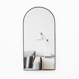 Espejo de Pared Ibiza Negro 60x120cm Arco Superior con Marco Metalico - Espejos Decorativos | Bylmo