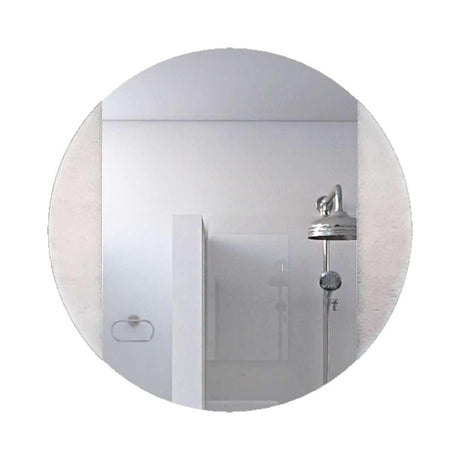 Espejo de Baño Lucaa Plateado 65x65cm Redondo con Biselado - Espejos de Baño | Bylmo