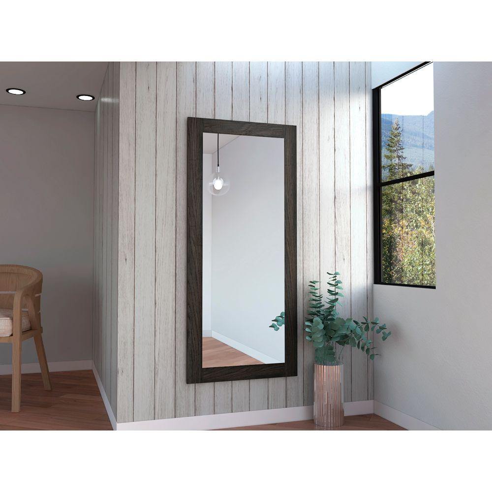 Espejo de Pared Marsala Plateado 60x120cm Rectangular con Marco En Madera - Espejos Decorativos | Bylmo