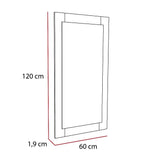 Espejo de Pared Marsala Plateado 60x120cm Rectangular con Marco En Madera - Espejos Decorativos | Bylmo