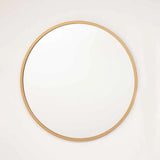 Espejo Olivar Redondo 100 cm Dorado - Espejos Decorativos | Bylmo