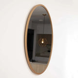 Espejo de Pared Dorado 60x60cm Redondo con Marco En Madera - Espejos Decorativos | Bylmo