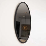 Espejo de Pared Negro 80x80cm Redondo con Marco En Madera - Espejos Decorativos | Bylmo