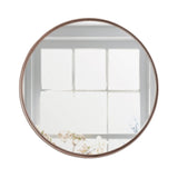 Espejo de Pared Osaka Cobre 100x100cm Redondo con Marco Metalico - Espejos Decorativos | Bylmo