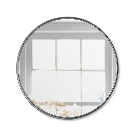 Espejo de Pared Osaka Plata 60x60cm Redondo con Marco Metalico - Espejos Decorativos | Bylmo