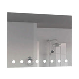 Espejo de Baño Osirirs Plateado 95x75cm Rectangular y con Iluminiación Led - Espejos de Baño | Bylmo