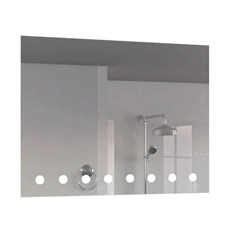 Espejo de Baño Osirirs Plateado 95x75cm Rectangular y con Iluminiación Led - Espejos de Baño | Bylmo