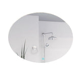 Espejo de Baño Ovalle Plateado 90x65cm Redondo y con Iluminiación Led - Espejos de Baño | Bylmo