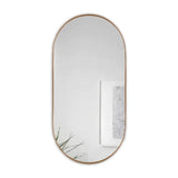 Espejo de Pared Ovalado Negro 100x50cm Ovalado con Marco Metalico - Espejos Decorativos | Bylmo