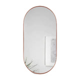 Espejo de Pared Ovalado Negro 100x50cm Ovalado con Marco Metalico - Espejos Decorativos | Bylmo