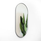 Espejo de Pared Plata 50x100cm Ovalado con Marco Metalico - Espejos Decorativos | Bylmo